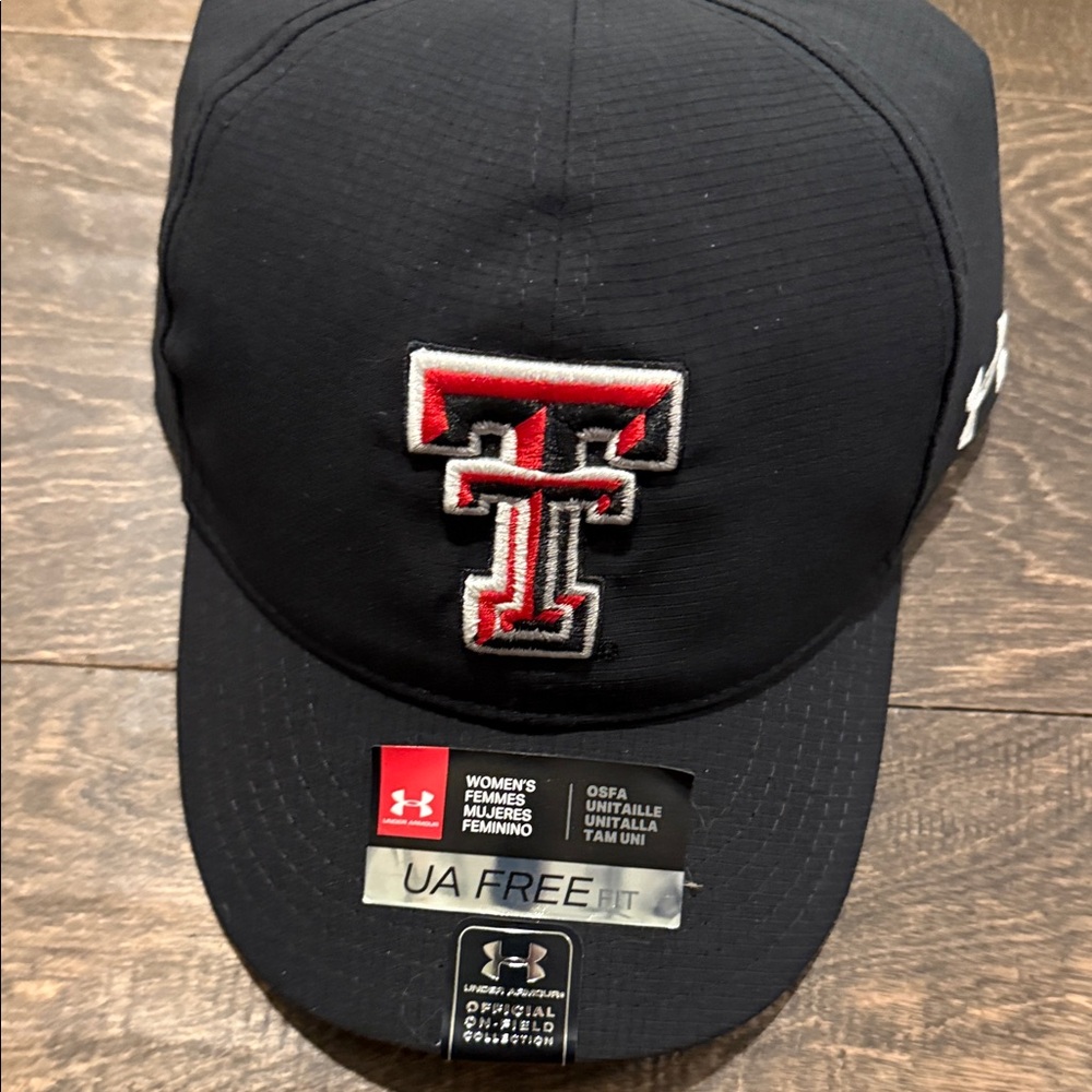 Texas Tech Under Armour Black Cap with Red Embroidery